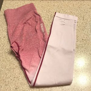 Pink ombré gymshark leggings